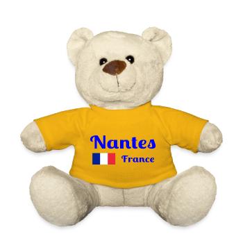 Nantes France- Stylish prints - Teddy Bear - sun yellow - Front
