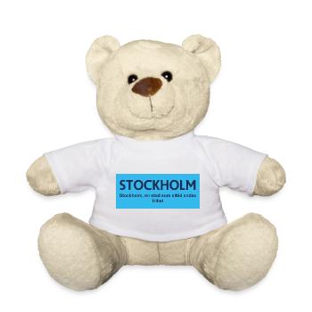 Stockholmer Stadtsymbol-Design - Teddy - Sonnengelb - Vorne