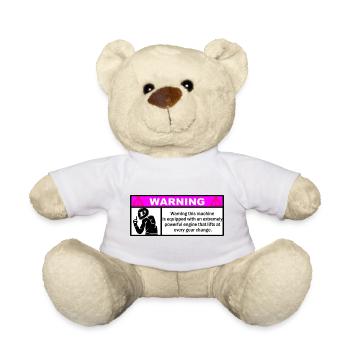 warning - Teddy Bear - sun yellow - Front