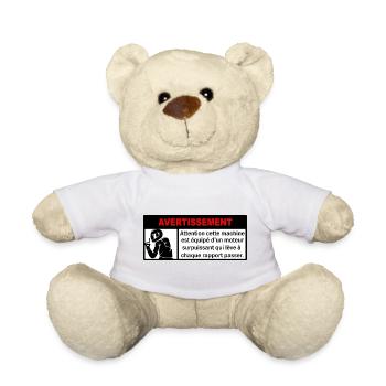 sctikers  - Nounours - jaune soleil - Devant