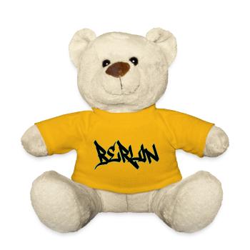 Lettrage au néon - Nounours - jaune soleil - Devant