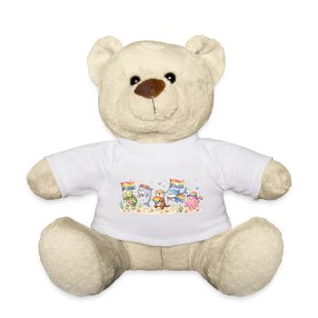 Mois de la fierté LGBTQ - Animaux arc-en-ciel - Nounours - jaune soleil - Devant