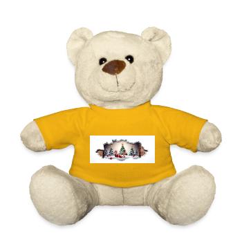 Christmas Decor - Teddy Bear - sun yellow - Front
