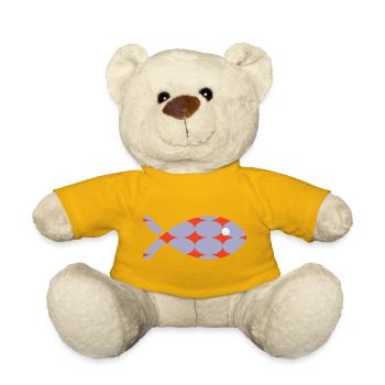 POISSON - Nounours - jaune soleil - Devant