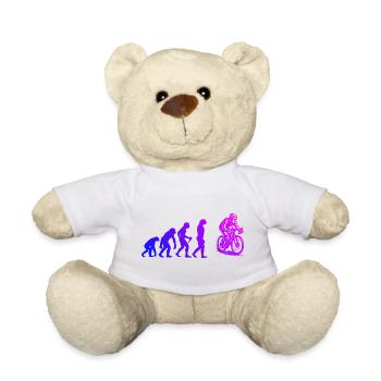 Roadbike motif with recognition value - Teddy Bear - sun yellow - Front