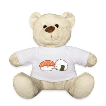 Kawaii Sushi Umarmung Liebe Valentinstag Sushi Hug - Teddy - Sonnengelb - Vorne