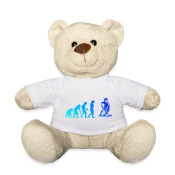 Charakterstarkes Floorball Design - Teddy - Sonnengelb - Vorne