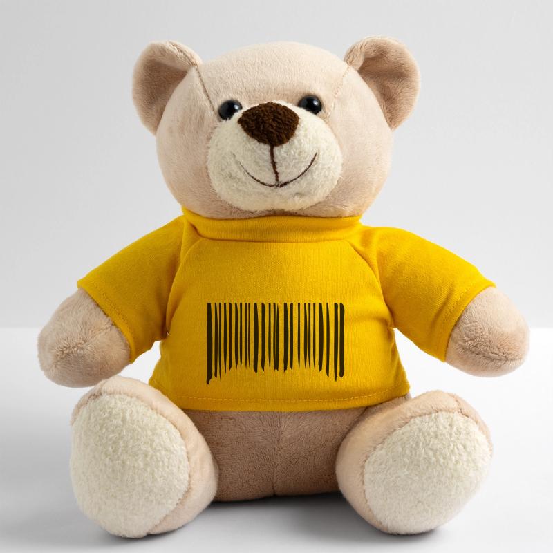 Barcode Strokes Lines Scribbled Barcode Scan Teddy Bear