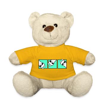 Lama Cool Looking Sunglasses Trio Friends Team - Teddy Bear - sun yellow - Front