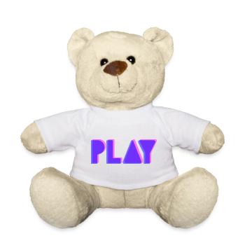 Press Play – Musik Party DJ Shirt Club Style - Teddy - Sonnengelb - Vorne