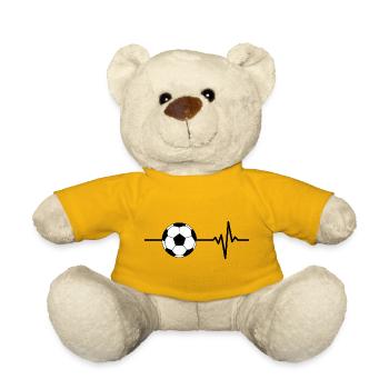 Fußball ist mein Leben, Herzschlag, Bundesliga - Teddy - Sonnengelb - Vorne