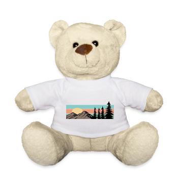 Camping Wald Berg Retro  - Teddy - Sonnengelb - Vorne