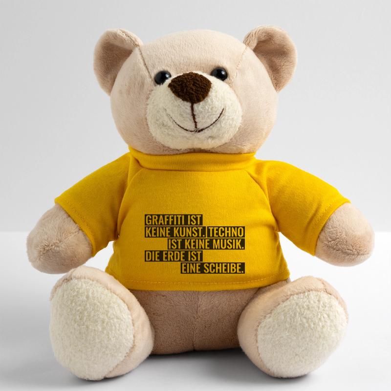 Graffiti Techno Erde Spruch Statement Musik Teddy