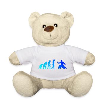Selbstverteidigung Geschenkidee für Aikido-Prüfung - Teddy - Sonnengelb - Vorne