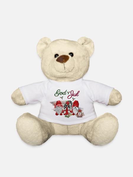 God jul Fröhliche Weihnachten Xmas Design - Teddy -