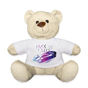 Motorsport auto ps formel tuning race car fahne me - Teddy - Sonnengelb - Vorne