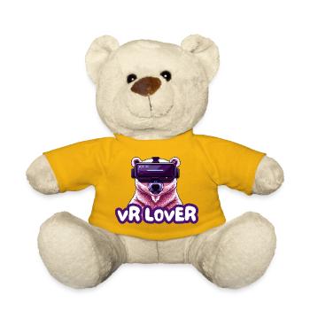 VR Bär mit Virtual Reality Brille - Teddy - Sonnengelb - Vorne