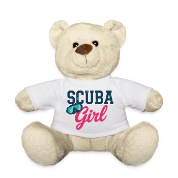 Conception de plongée sous-marine pour fille - Nounours - jaune soleil - Devant