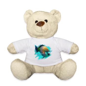 Neon Tropenfisch Farbenspiel - Teddy - Sonnengelb - Vorne