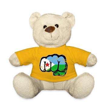 Dschibuti Flagge Faust - Teddy - Sonnengelb - Vorne