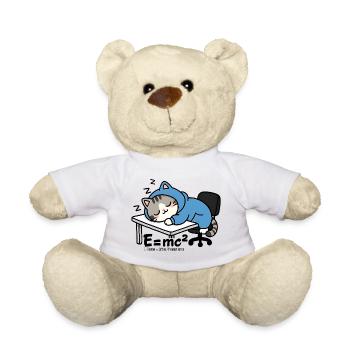 E = mc² - Schlafkatze im blauen Pyjama - Teddy - Sonnengelb - Vorne