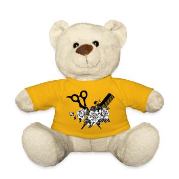 Hairdresser gift idea - Teddy Bear - sun yellow - Front
