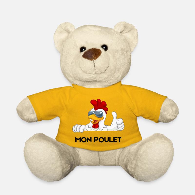 Cooler Hahn mit Sonnenbrille - Teddy - Sonnengelb