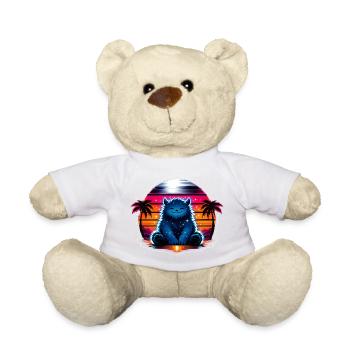 Kuschelkätzchen im Neon-Kosmos - Teddy - Sonnengelb - Vorne