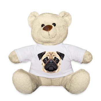 Mops Beige Hunde Liebe Carlin Kleiner Süßer Mops - Teddy - Sonnengelb - Vorne
