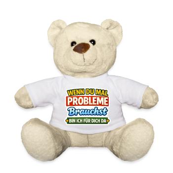 Wenn Du Mal Probleme Brauchst - Teddy - Sonnengelb - Vorne