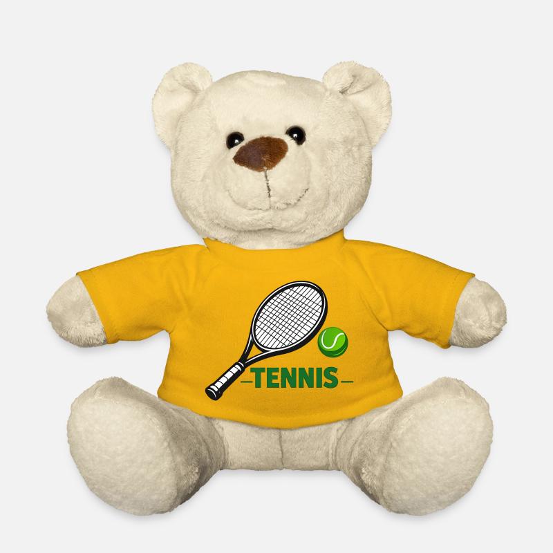 Conception de tennis - Nounours - jaune soleil
