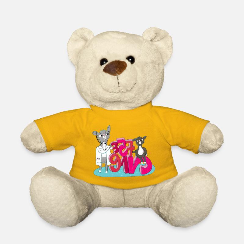 Doktor Lama und die Zahlen - Teddy - Sonnengelb