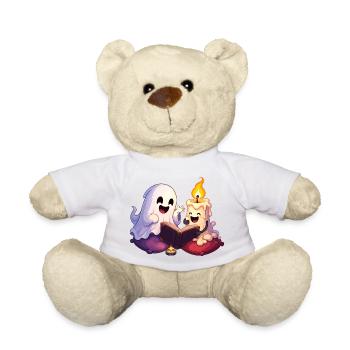 Cuddly Ghost Time Reading - Teddy Bear - sun yellow - Front