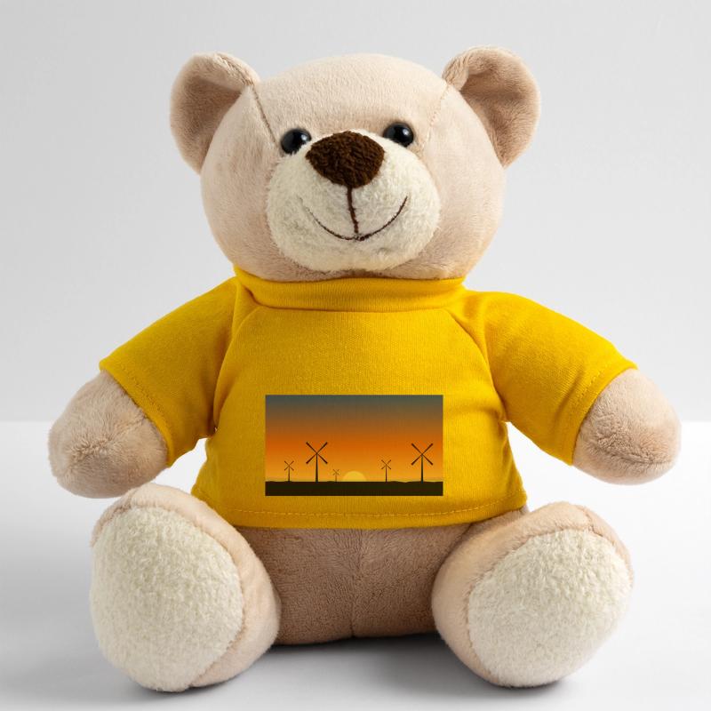 windmill windmill wind turbine windrad23 Teddy Bear