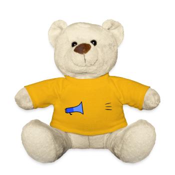 Megafon Text Template - Teddy Bear - sun yellow - Front