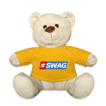 SWAG Block Colors Hashtag - Teddy Bear - sun yellow - Front