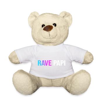 Techno House Electro Festival Hardstyle Rave Dad - Teddy - Sonnengelb - Vorne