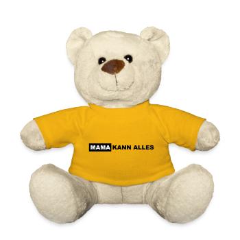 Mom can do everything Lettering - Teddy Bear - sun yellow - Front