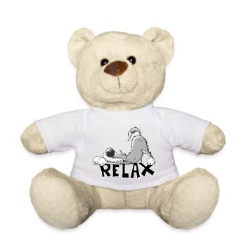 Relax Wolf - Teddy Bear - sun yellow - Front