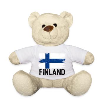 Nordic Flag Brushstroke - Teddy Bear - sun yellow - Front