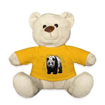 Großer Panda - Teddy - Sonnengelb - Vorne