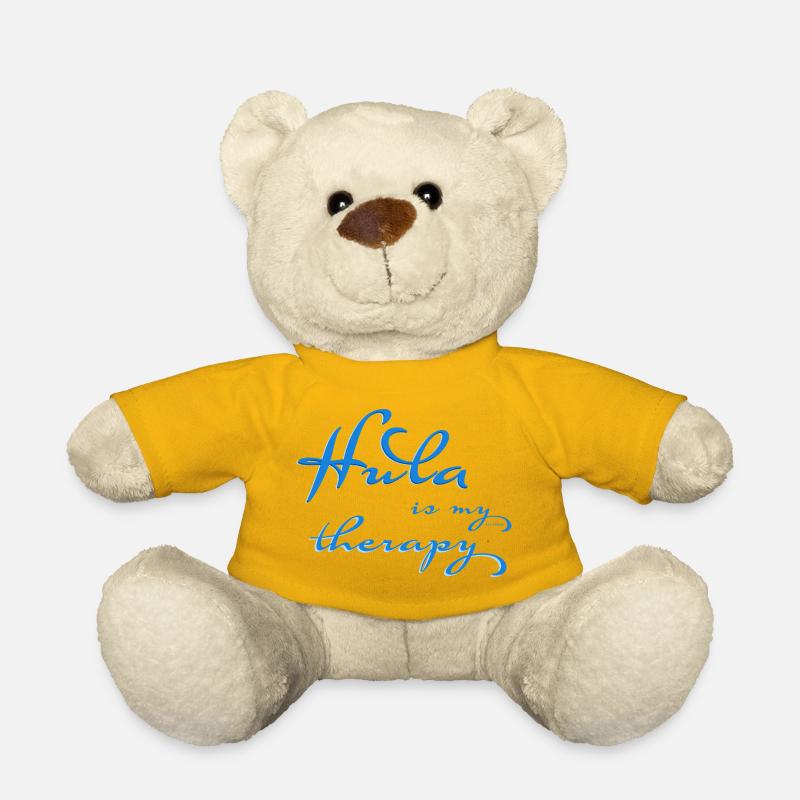 Hula is my therapy - Teddy Bear - sun yellow