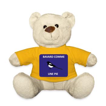 Geschwätzig wie eine Elster - Teddy - Sonnengelb - Vorne