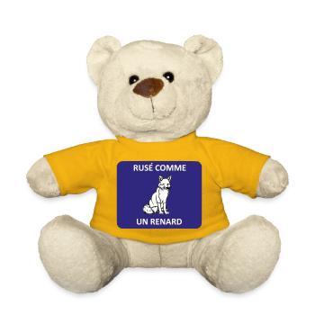 Schlau wie ein Fuchs - Teddy - Sonnengelb - Vorne