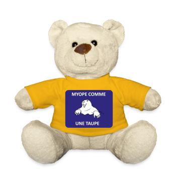 Short-sighted as a mole - Teddy Bear - sun yellow - Front