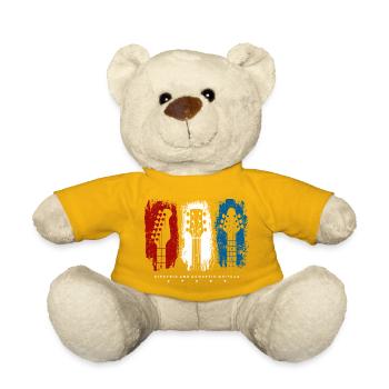 Flag Trio Guitars Grunge - Teddy Bear - sun yellow - Front
