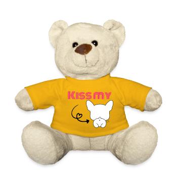 Kiss my Bulldog - Französischer Frechdachs - Teddy - Sonnengelb - Vorne