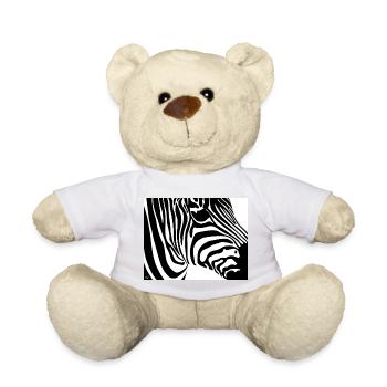 Imprimé zèbre : Rayures contrastées - Nounours - jaune soleil - Devant