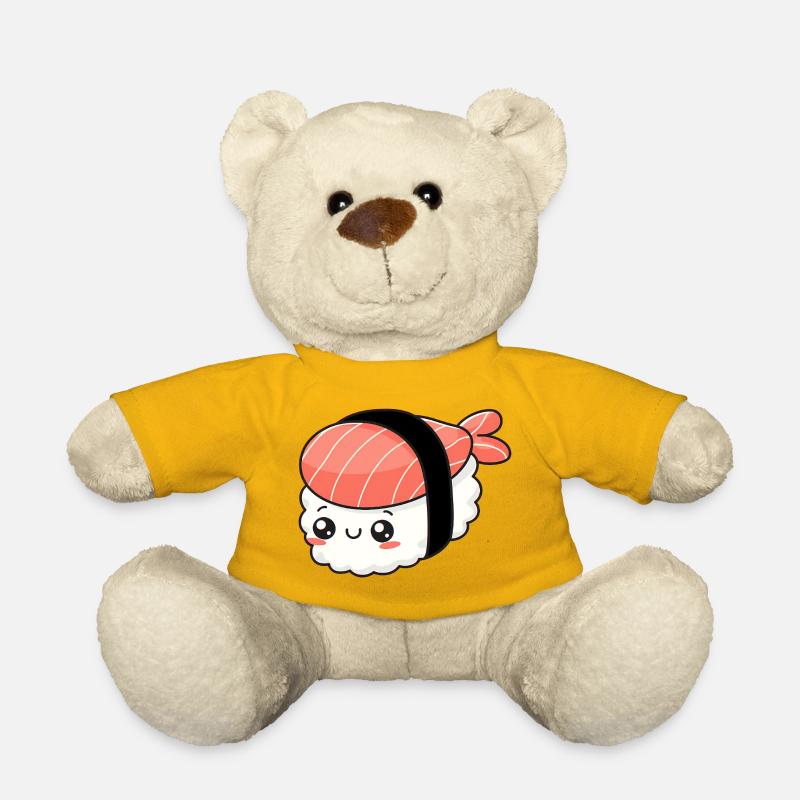 Kawaii Sushi - Nounours - jaune soleil