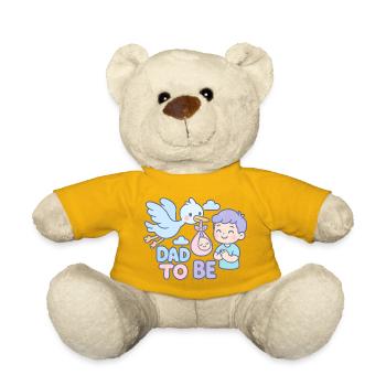 Der Storch und der werdende Vater - Teddy - Sonnengelb - Vorne